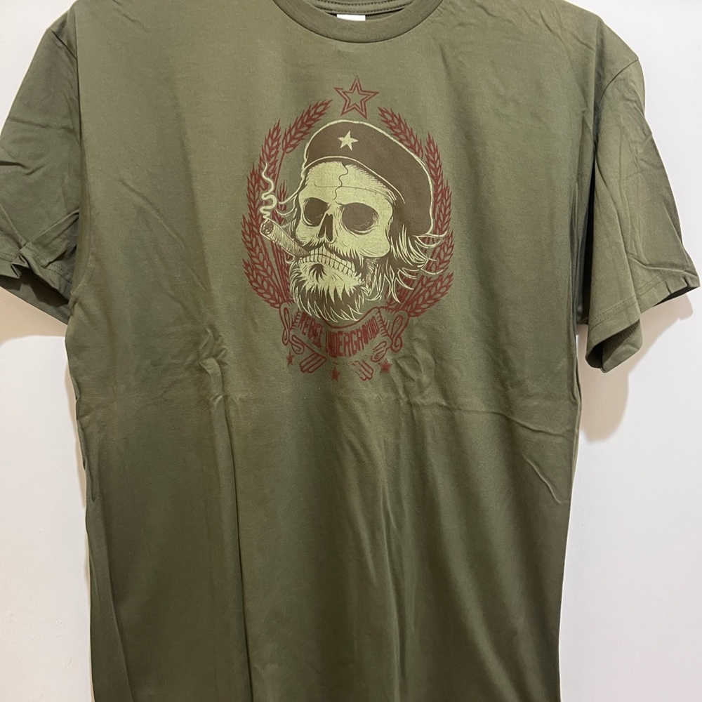 COPY - Che Guevara Men's T-shirt - Green Color Screen Printed T-Shirt - New